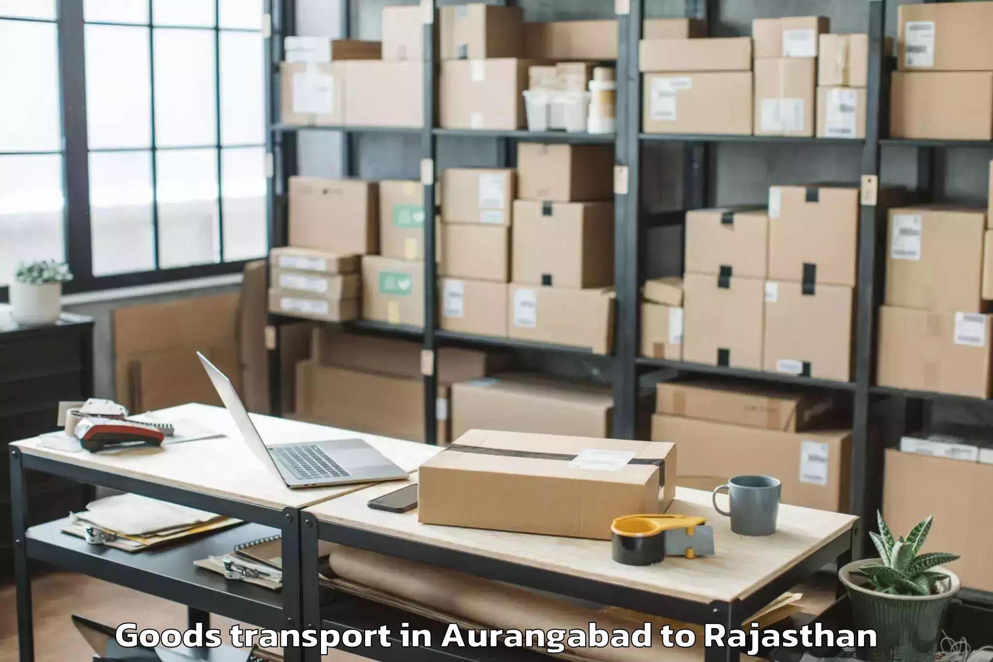 Easy Aurangabad to Merta Goods Transport Booking